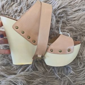 BCBG Maxazria ankle wrap heels